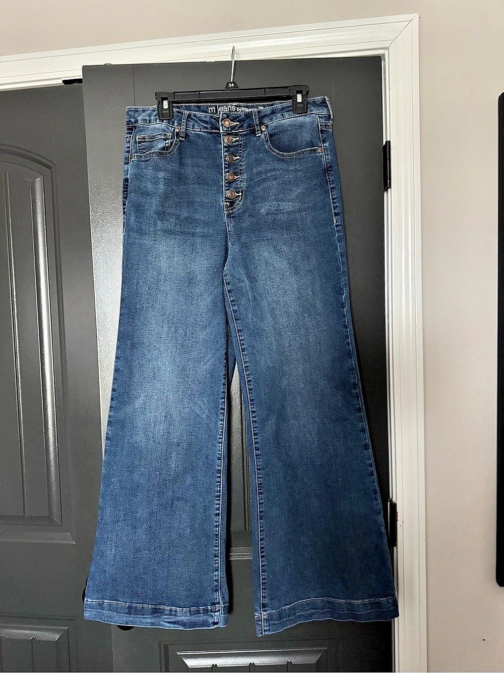 Maurices m jeans by maurices super high-rise wide leg jeans Blue Waist 12